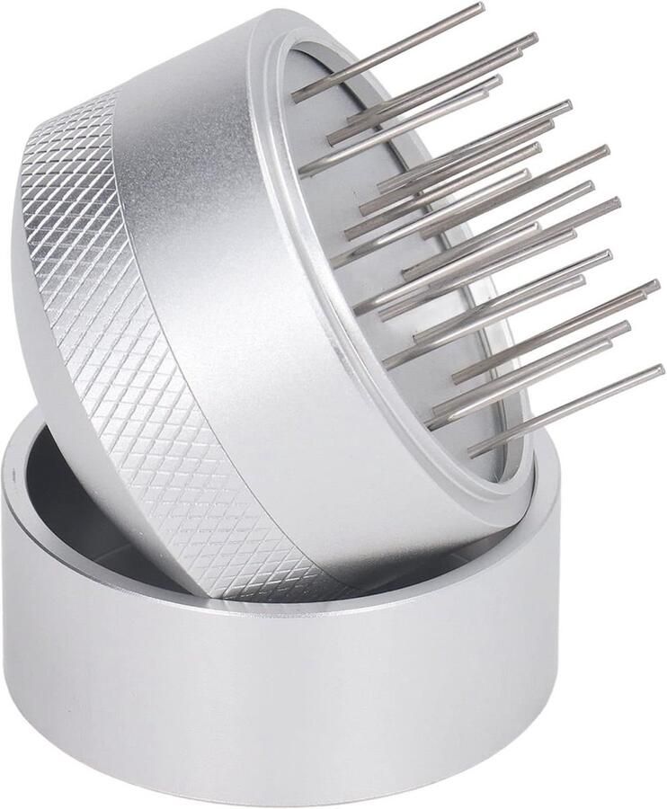 Professionele Espresso Distributietools RVS Coffee Needle Divider met Basis WDT Tool voor Perfecte Espresso Extractie Barista Accessoire 58mm - Foto 1
