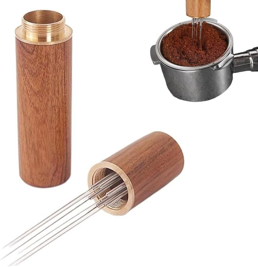 Espresso divider met 6 roestvrijstalen roerstaafjes koffie mixer kit accessoires voor barista's en thuisgebruik