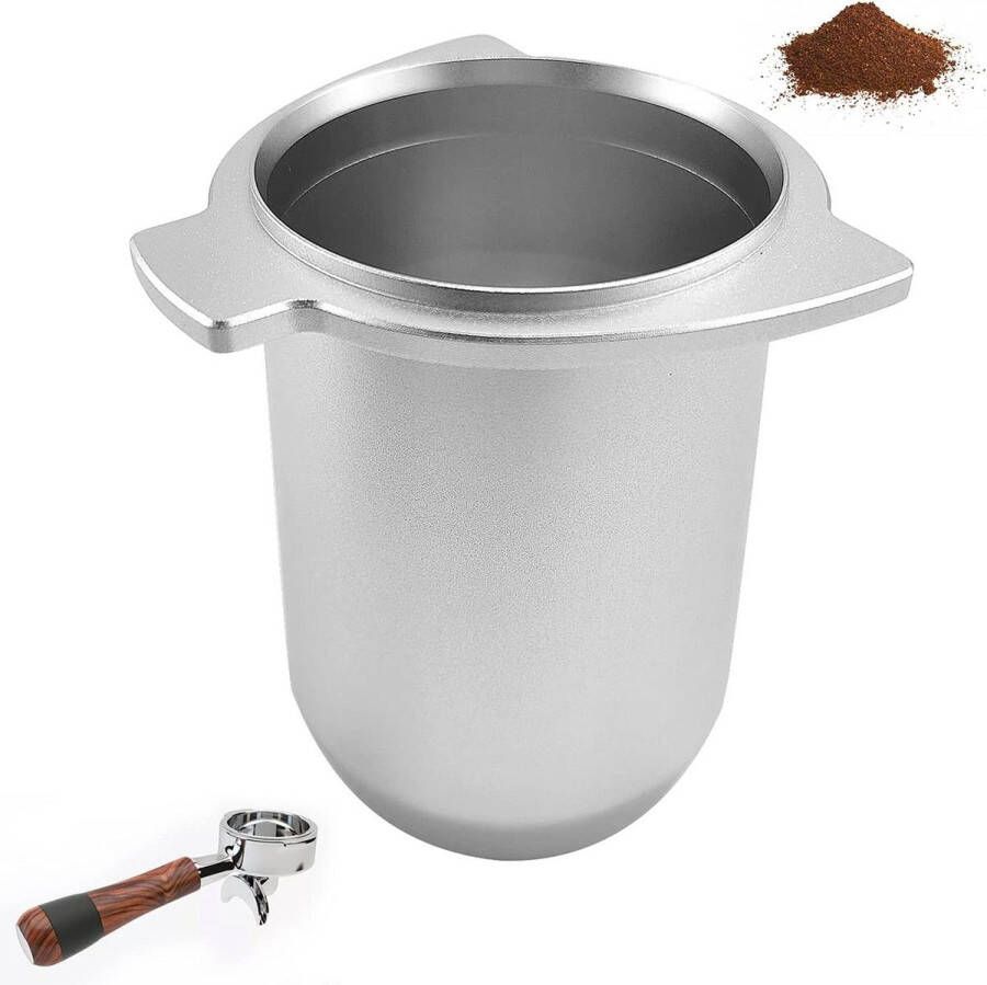 Espresso Doseerbeker 54mm Koffie Mok Voor Gemalen Koffie Barista Accessoires Aluminium Metaal Salie Delonghi Breville Portafilter Zilver