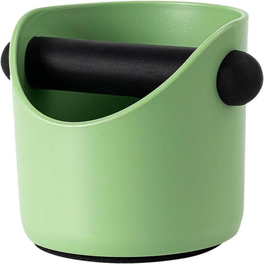 Espresso Emmer Koffie Prullenbak Koffiedik Verwerken Afneembare Klopstang 11x11x10.5cm Groen
