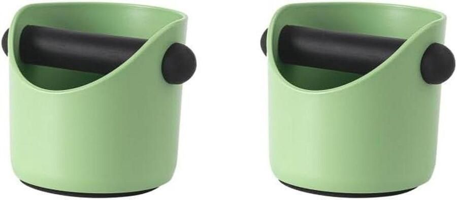Espresso Emmer Koffiedik Bak Koffiezet Gemak Afneembare Klopstang 2 Set 11x11x10.5cm Groen - Foto 1