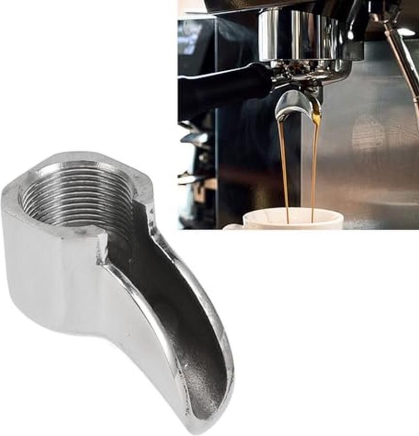 Espresso Filterhouder Portafilter Uitloop Espresso Zetten Dubbele Uitloop Niet Gespecificeerd Zilver