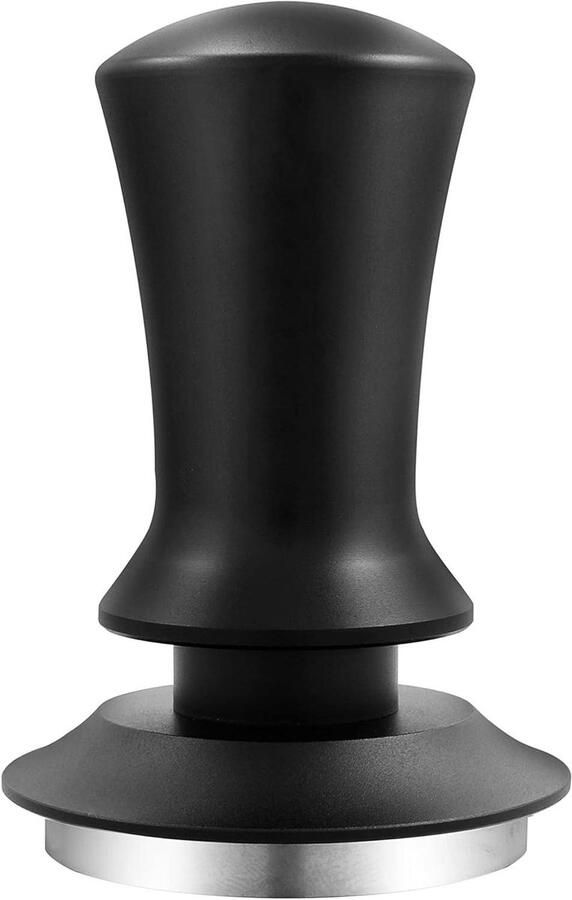 Espresso Handstamper Koffie Stamper Barista Professioneel Koffie Maken Gekalibreerde Veer Druk 53 mm Zwart