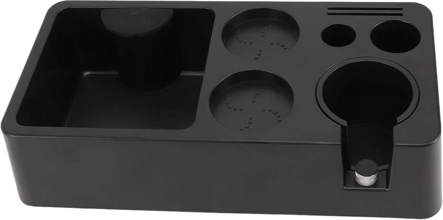 Espresso Klopbox en Station Koffie Accessoires Houder Barista Werkplek Organiseren Universeel 51-58mm Set Mat Zwart