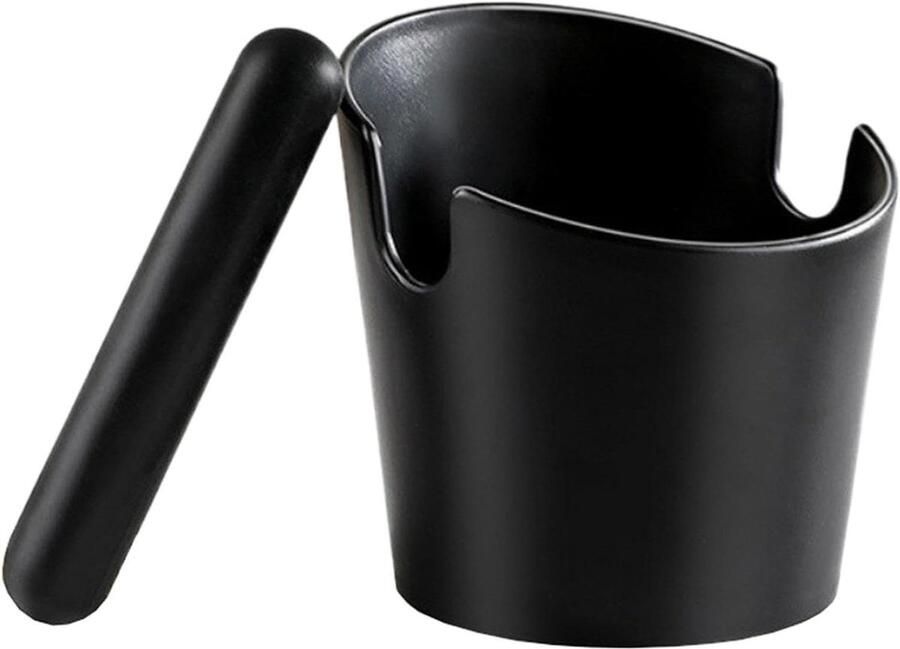 Espresso Klopbox Koffieresidubak Koffieklopbox Koffiedik Verwijderen Antislip Bodem 12.4 cm Hoog Zwart