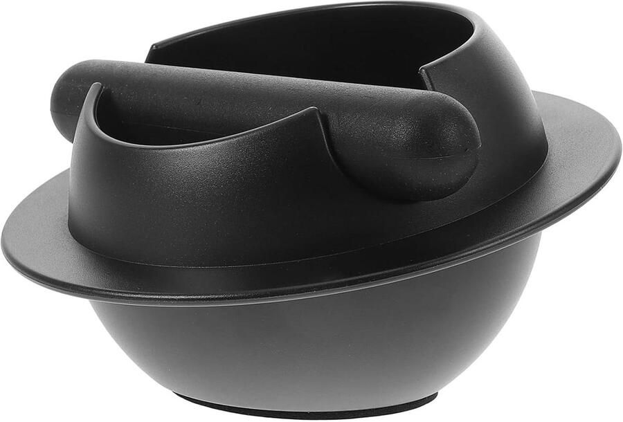 Espresso Klopdoos Koffieresidubak Klopbak Koffiedik Verzamelen Ergonomische Handgreep 15 x 15 x 8.9 cm Zwart