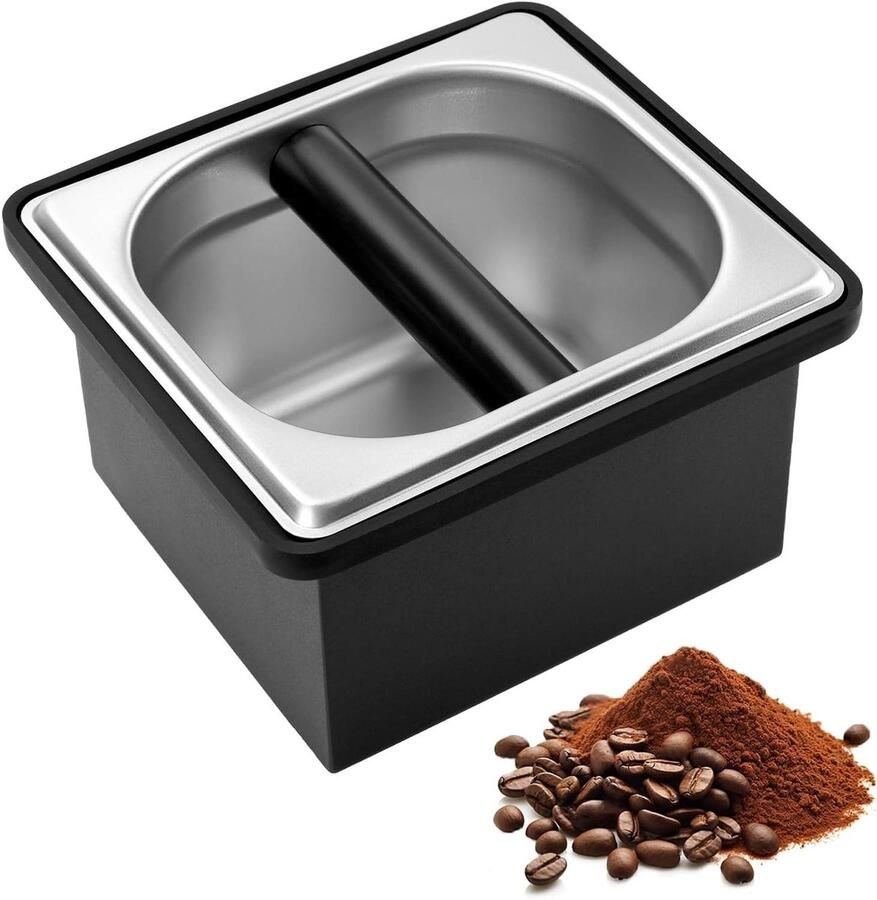 Espresso Knock Box Koffie Pucks Container Espresso Bereiden Verwijderbare Anti-slip Bodem
