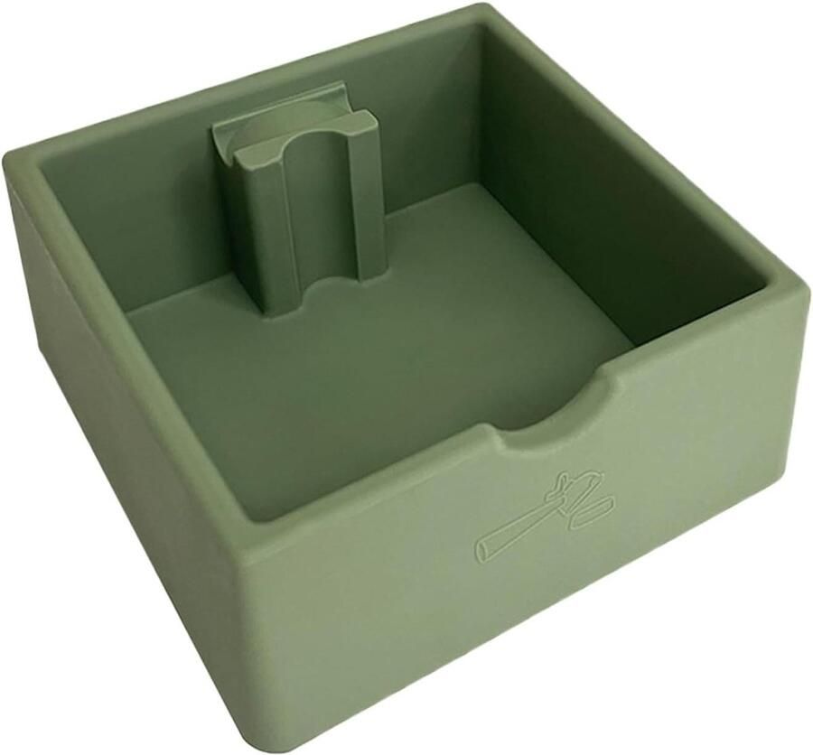 Espresso Knock Box Koffieafvalbak Koffiedik Verwerken Schokabsorberend Ontwerp 15 Liter Groen