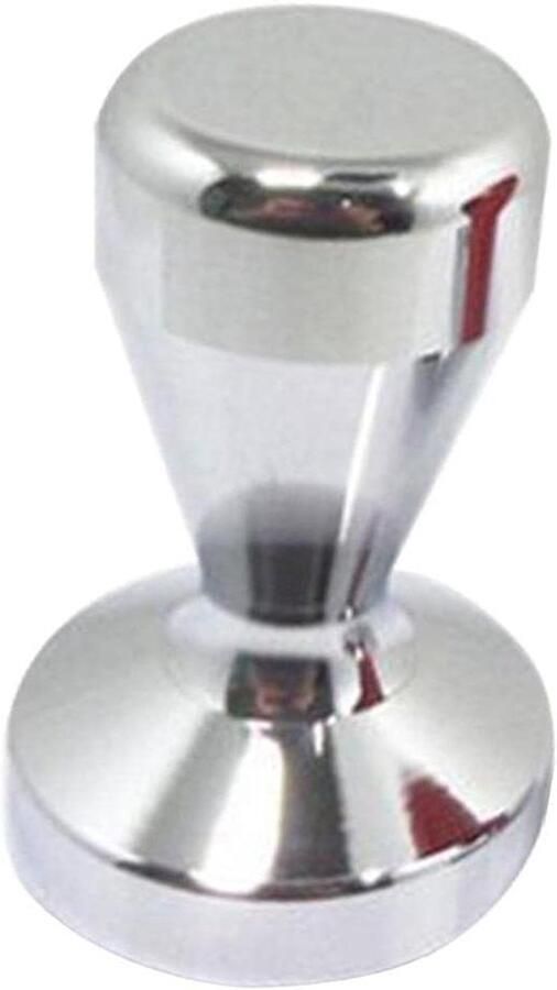 Espresso Koffie Stamper Barista Tamper Koffie Bereiden Platte Roestvrij Stalen Basis 57.5 mm Zilverkleurig
