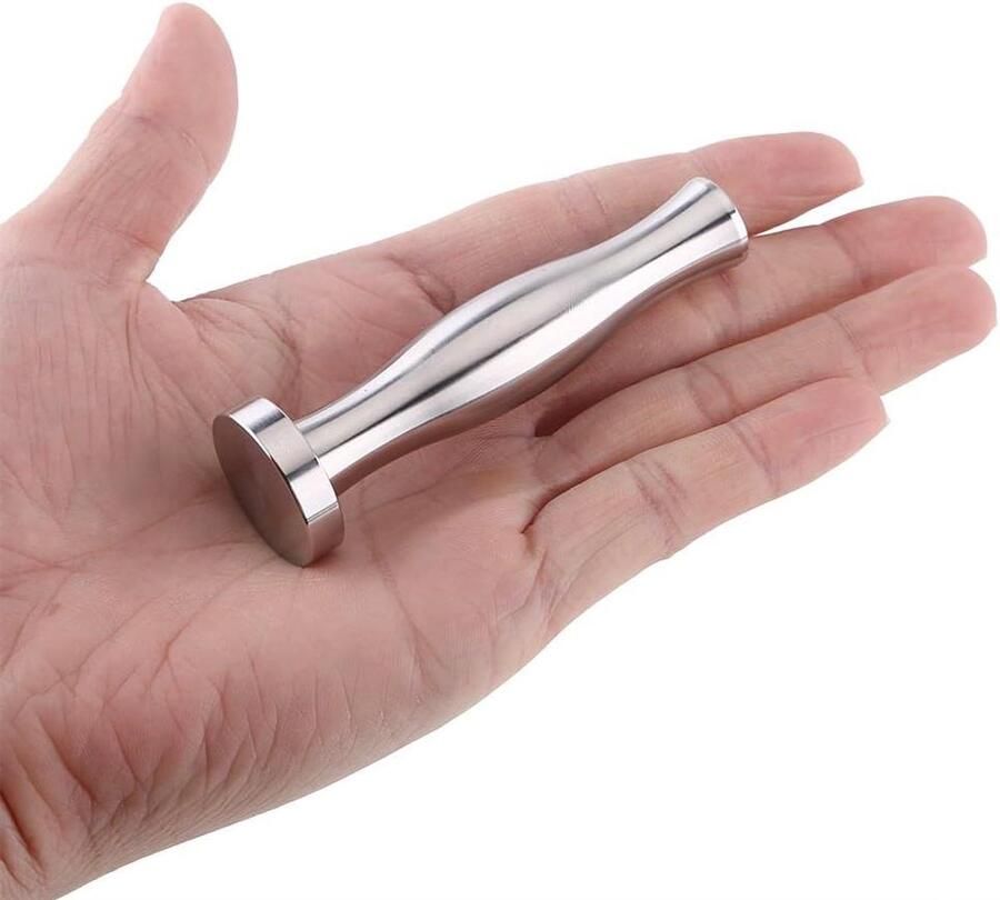 Espresso Koffie Stamper Koffie Tamper Espresso Bereiden Roestvrij Staal 8 cm Hoogte Zilver
