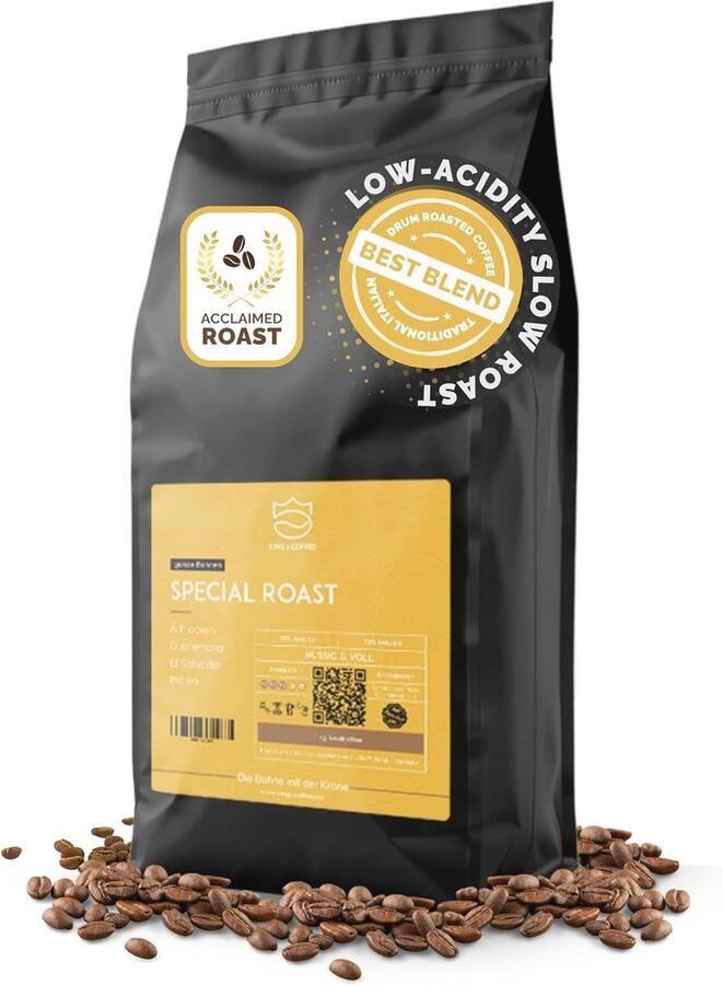 Espresso Koffiebonen – Fijnste Arabica Robusta Blend voor Volautomaten – 1 kg