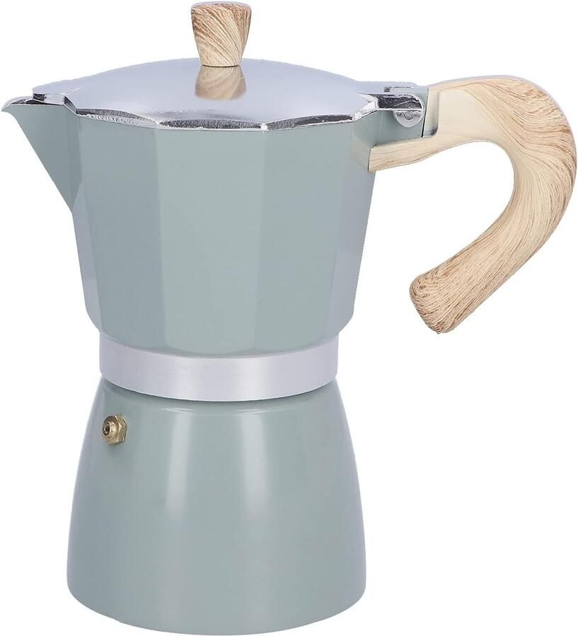 Espresso Koffiezetapparaat Moka Pot Thuis Koffie Maken Thermische Isolatie 6 Kopjes 300ML Meer Teal
