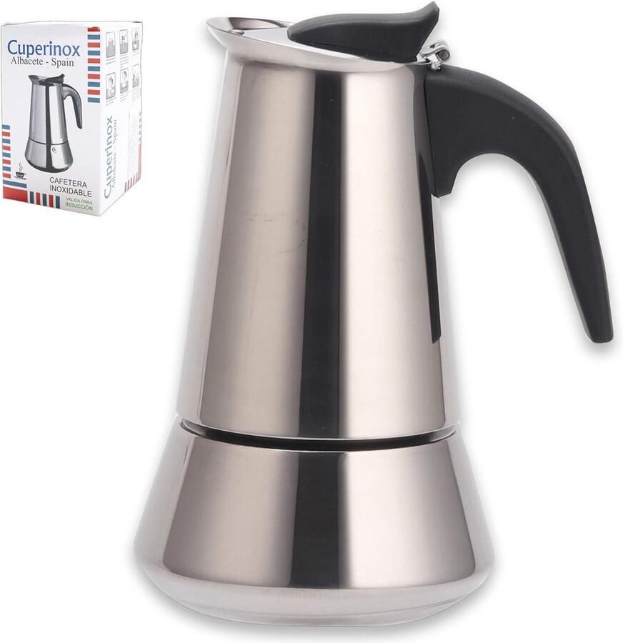 RVS Espressomaker voor 12 Kopjes Klassieke Koffiezetmethode