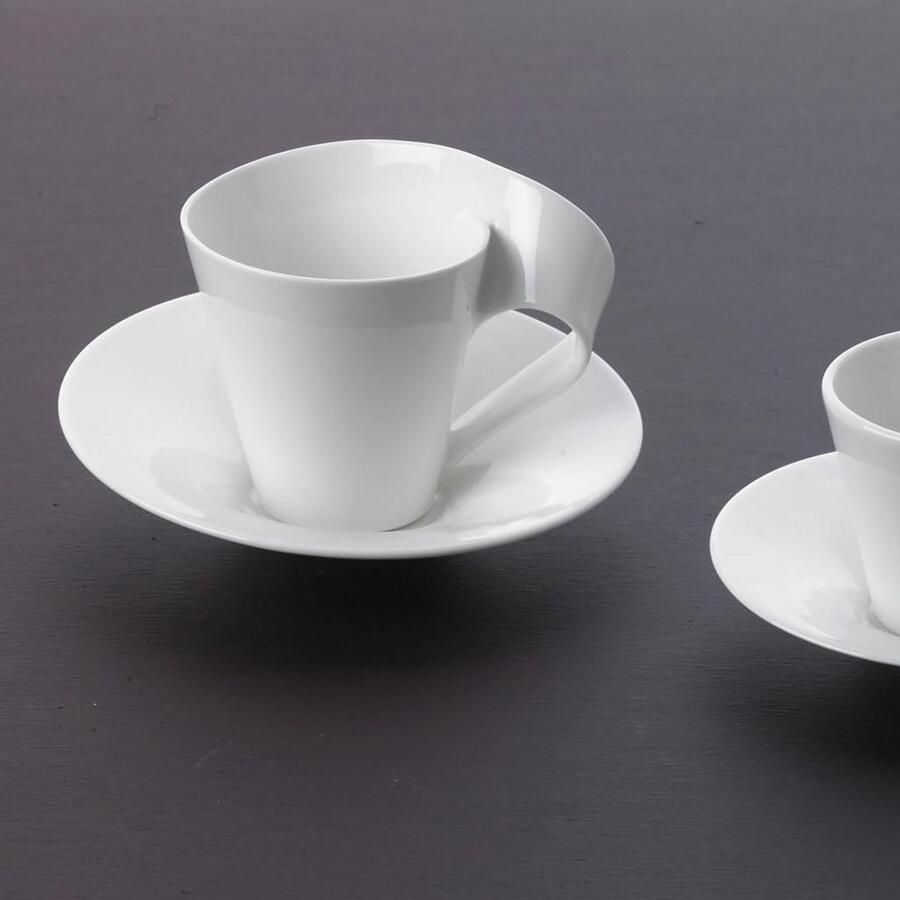 Espresso Kopje 80 ml Wit Premium Porselein Golf Design