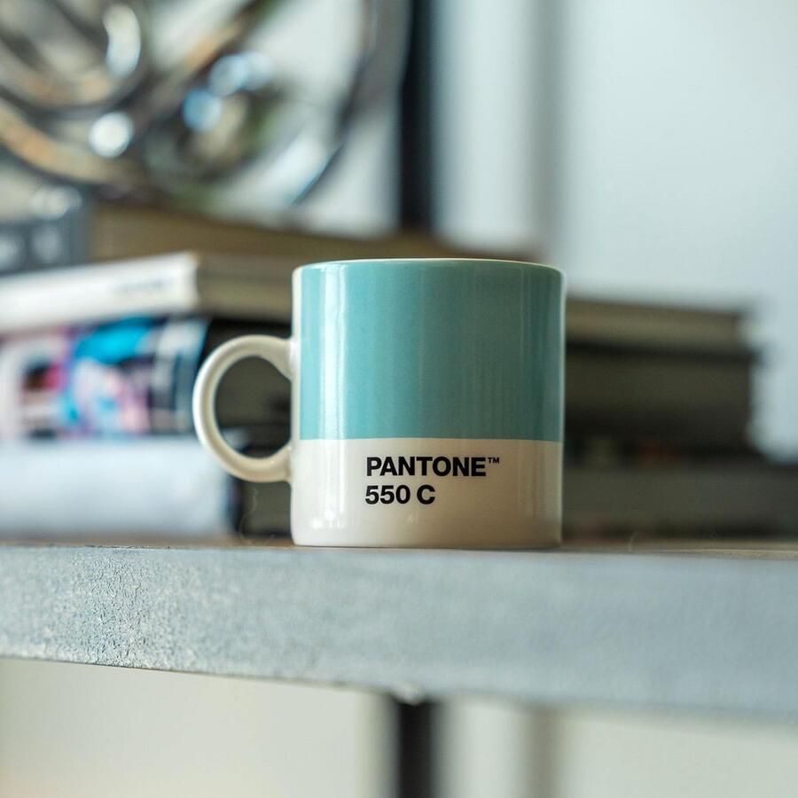Espresso Kopje Koffiekopje Klein Genieten van Koffie Handgemaakt Fijn Porselein 120 ml Warm Grijs