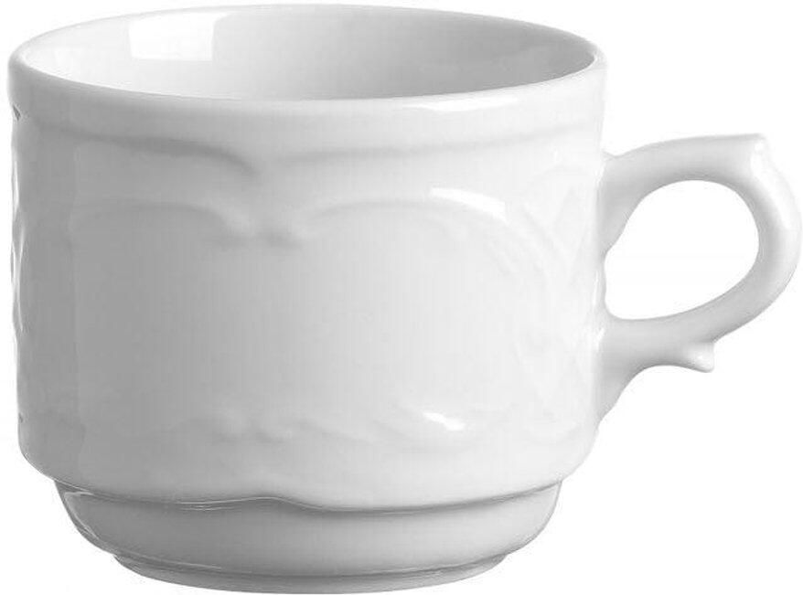 Espresso Kopje Koffiekopje Mok Koffie Serveren Versterkte Randen 120 ml Wit
