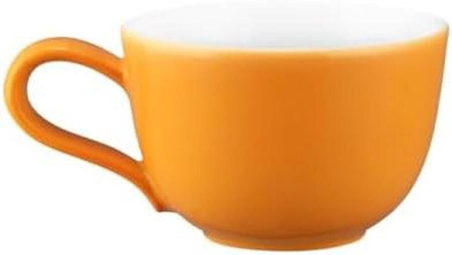 Espresso Kopje Mokje Mok Koffie Moment Hoge Kwaliteit Porselein 90 ml Oranje