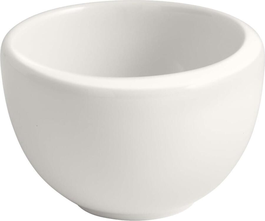 Espresso Kopje Zonder Oor Warme Dranken Drinken Maanvorm Geïnspireerd 100 ml Wit
