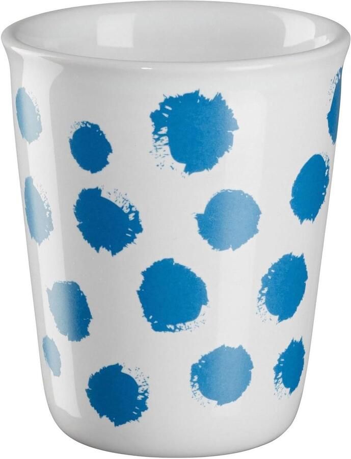 Espresso Kopjes Koffie Kopjes Koffie Drinken Porselein met Stippen 100 ml Wit Blauw