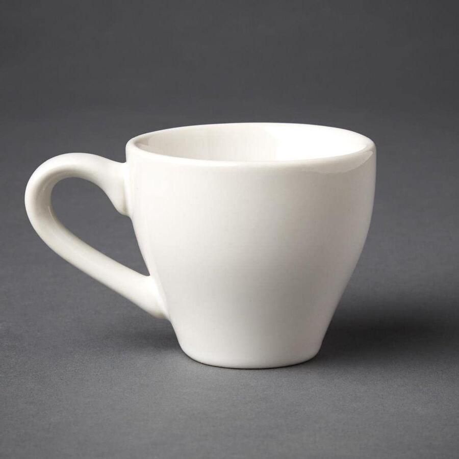 Espresso Kopjes Koffie Mokjes Koffie Moment Creëren Vaatwasser Magnetron Oven Veilig 100ml 12 Stuks Wit