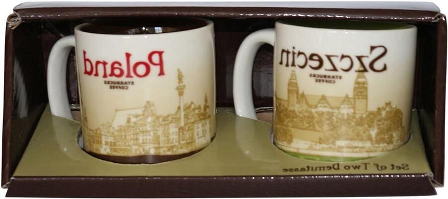 Espresso Kopjes Koffie Mokken Koffie Genieten Stad & Land Design 90 ml Wit