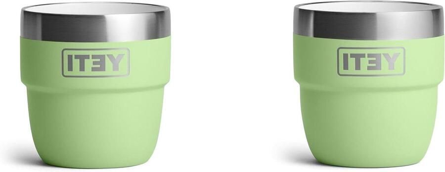 Espresso Kopjes Koffiebekers Warme Dranken Dubbelwandige Isolatie 2 x 118 ml Groen
