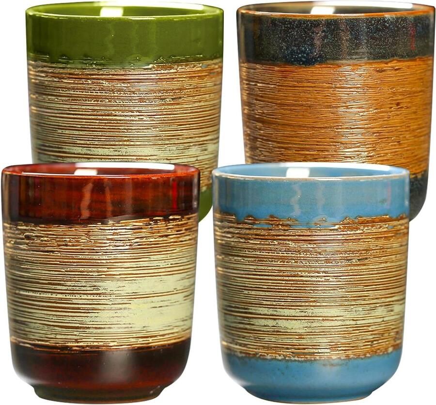 Espresso Kopjes Koffiekopjes Mokken Koffie Drinken Handgemaakt Uniek Design 160 ml Meerdere Kleuren