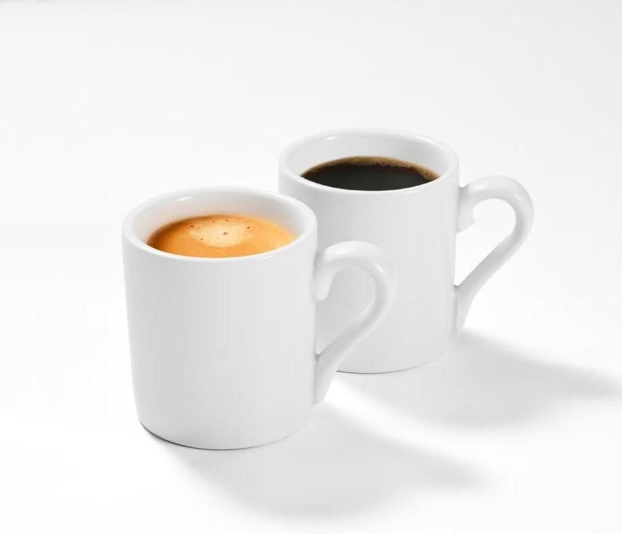 Espresso Koppen Koffie Kopjes Genieten van Koffie Goede Warmte-retentie Set van Twee Wit