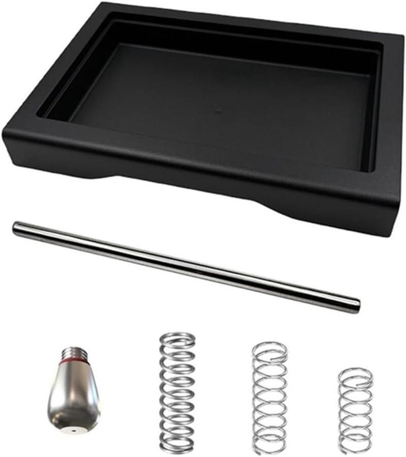 Espresso Lekbak Kit Koffie Druppelbak Ruimte Besparen Slank Ontwerp 20 x 10 x 2 cm Zwart