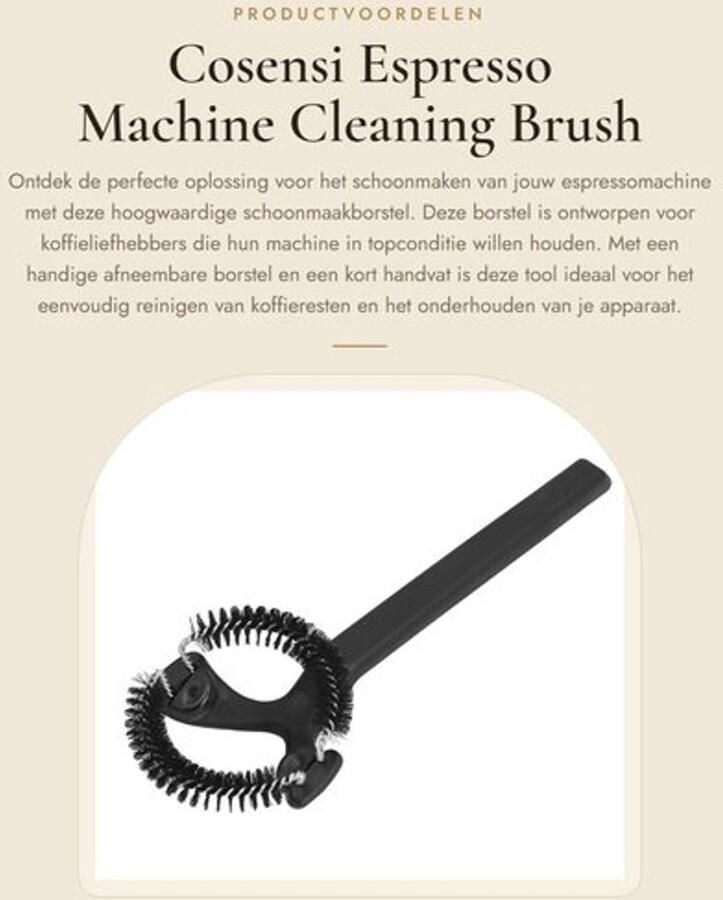 Espresso Machine Borstel Afneembare Borstelkop Lange Handgreep Nylon Haren Schoonmaak Tool 3ml Schepfunctie Koffieborstel