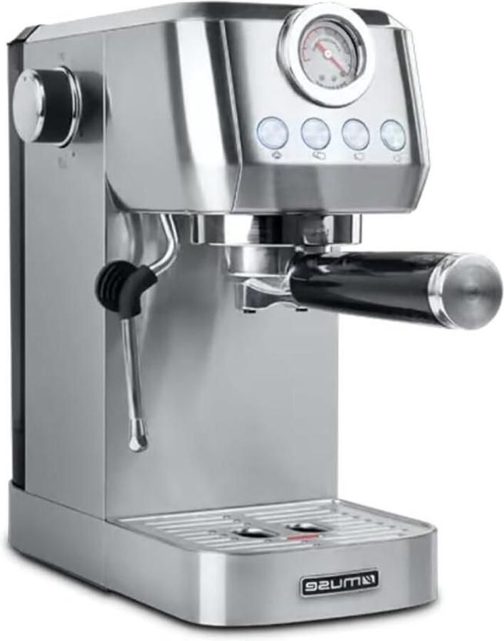Espresso Machine Koffiezetapparaat Luxe Koffie Maken Met Drukmeter 1.3 Liter Staal