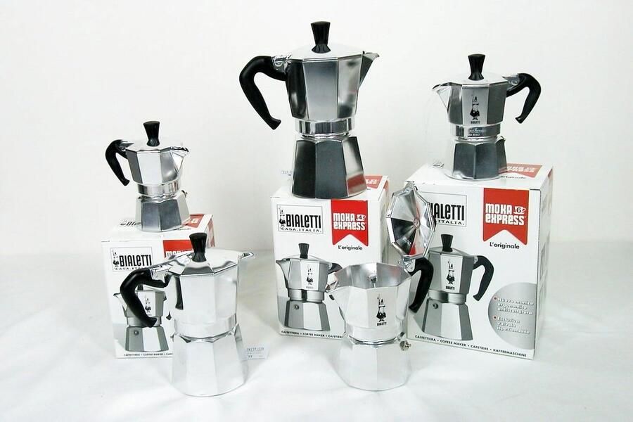 Espresso Machine Koffiezetter Koffie Zetten Aluminium Model 4 Koppen Aluminium