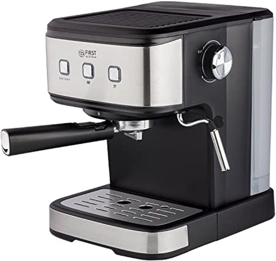 Espresso Machine Portafilter Machine Thuis Barista Met Melkopschuimer 15L Tank Zwart