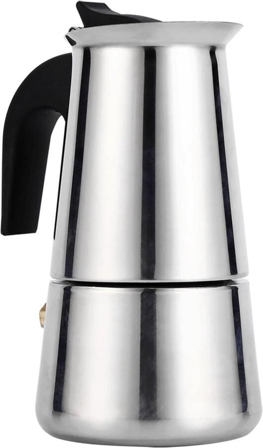 Espresso Maker Koffiezetapparaat Fornuis Gebruik Roestvrij Staal 100ml 200ml 300ml 450ml Zilver