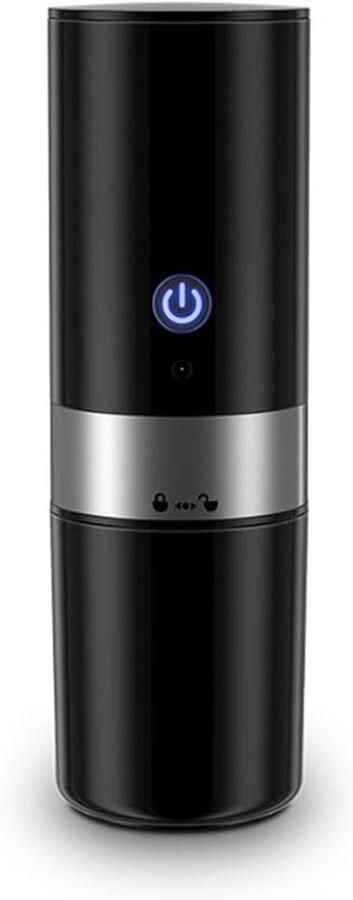 Espresso Maker Machine Automatische Elektrische Koffiezetapparaat Machine Kleine Reizen Koffiezetapparaat Machine Ingebouwde Filter voor Auto Reizen Camping Home (Zwart)