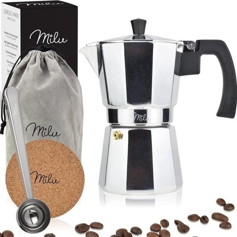 Espresso Maker voor 2 3 6 en 9 Kopjes Aluminium Stovetop Moka Pot