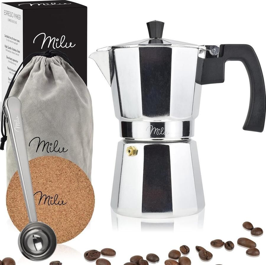 Espresso Maker voor 2 3 6 en 9 Kopjes Aluminium Stovetop Moka Pot