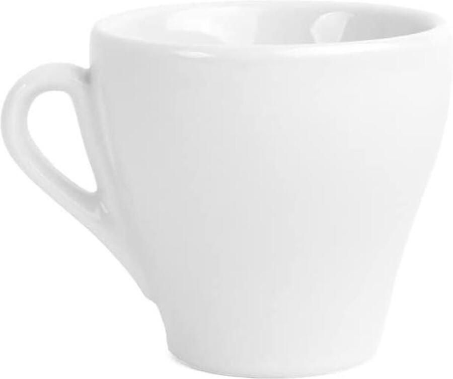 Espresso Mokken Koffie Kopjes Warme Dranken Vaatwasmachinebestendig 6 Stuks Wit