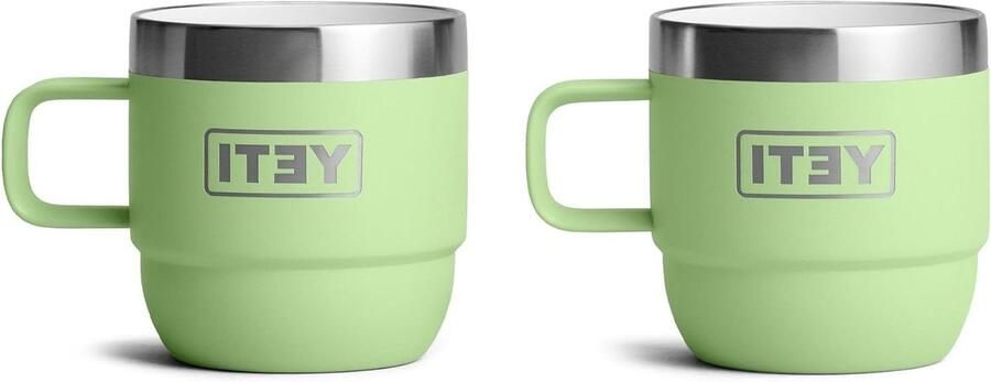 Espresso Mokken Koffie Koppen Sterke Drankjes Dubbele Wand Isolatie 2 stuks 177 ml Groen