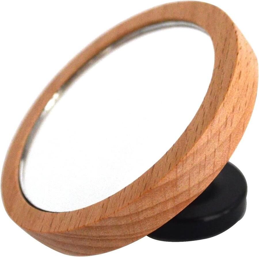 Espresso Portafilter met Reflectieve Lens en Houten Basis voor Koffiezetapparaat Magnetische Accessoires voor Thuisbarista en Café Bar met Stroommeetfunctie