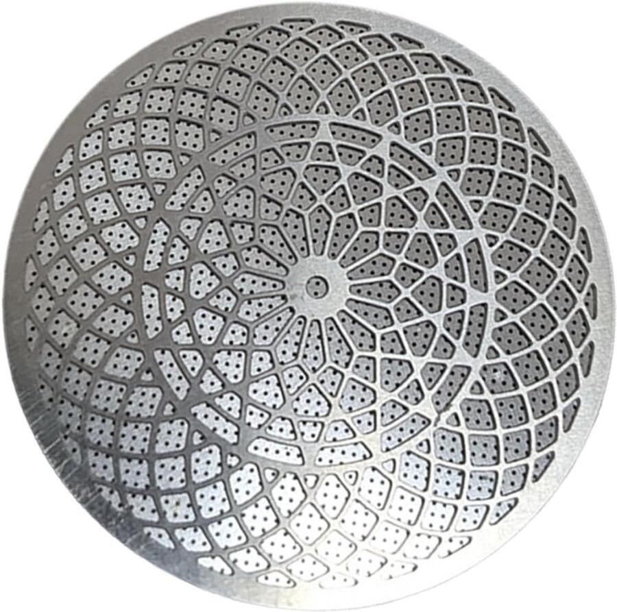 Espresso Puck Scherm Koffiefilter Metaal Optimale Extractie Gelijkmatige Waterverdeling 51 mm Zilver