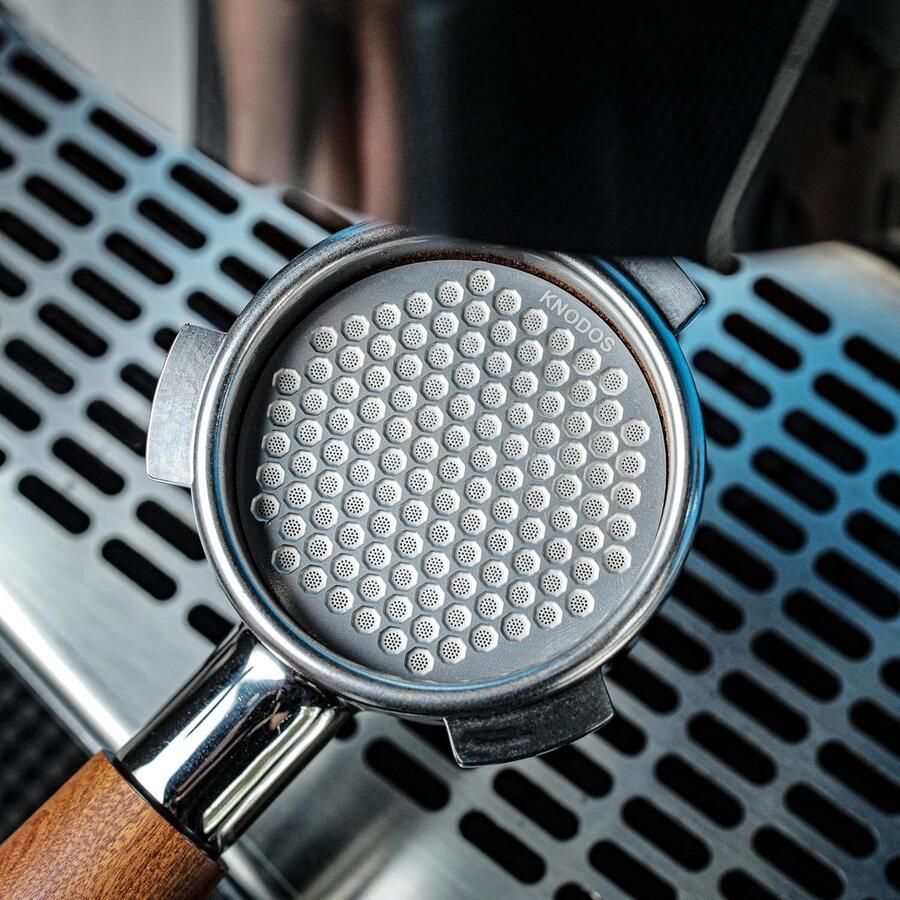 Espresso Puck Scherm Koffiefilter Schijf Optimale Extractie Roestvrij Staal 51 mm Diameter Zilver
