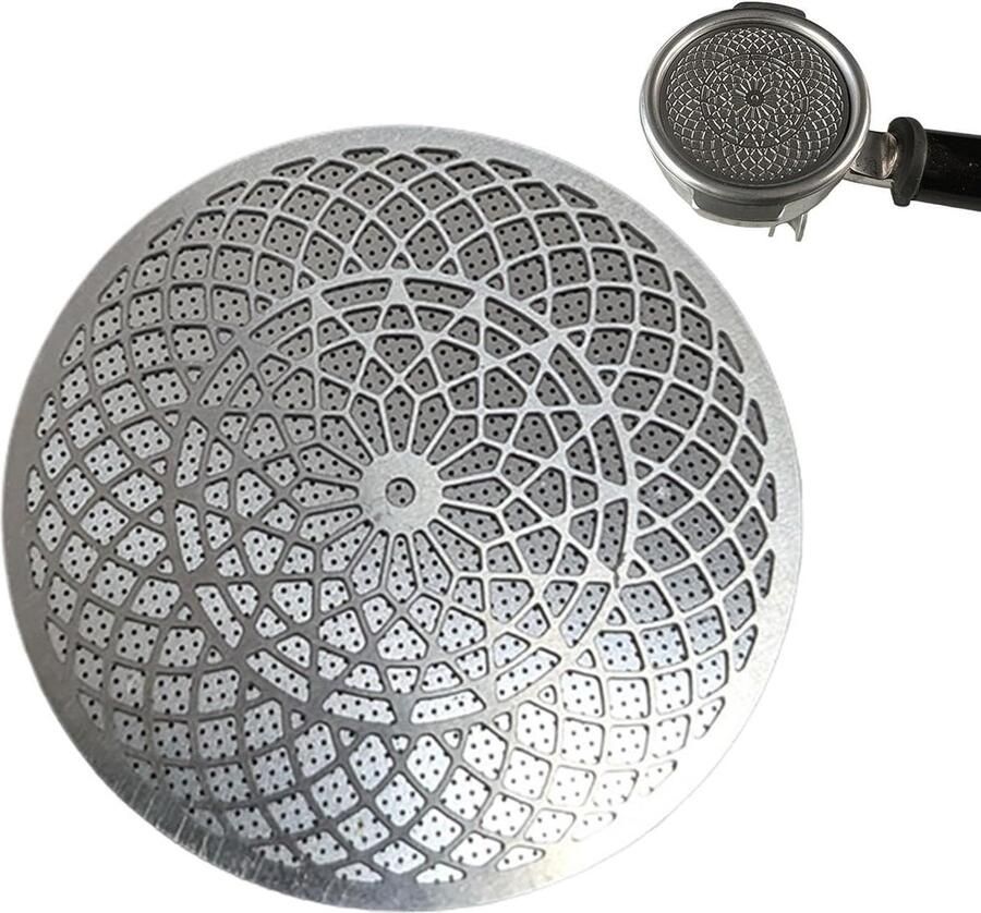 Espresso Puck Screen Koffiefilter Gaas Consistente Koffie Gelijkmatige Waterverdeling 51 mm Zilver