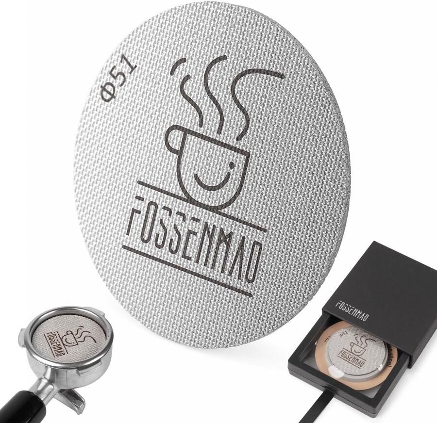 Espresso Puck Screen Koffiefilter Scherm Gelijkmatige Extractie 316 Roestvrij Staal 51mm 150µm Metaal