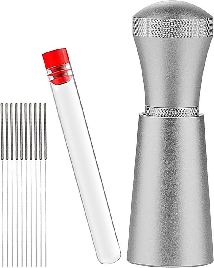 Espresso Roerder Koffieverdeler Dispenser Espresso Bereiden Gelijkmatige Verdeling 10 cm Zilver Zwart