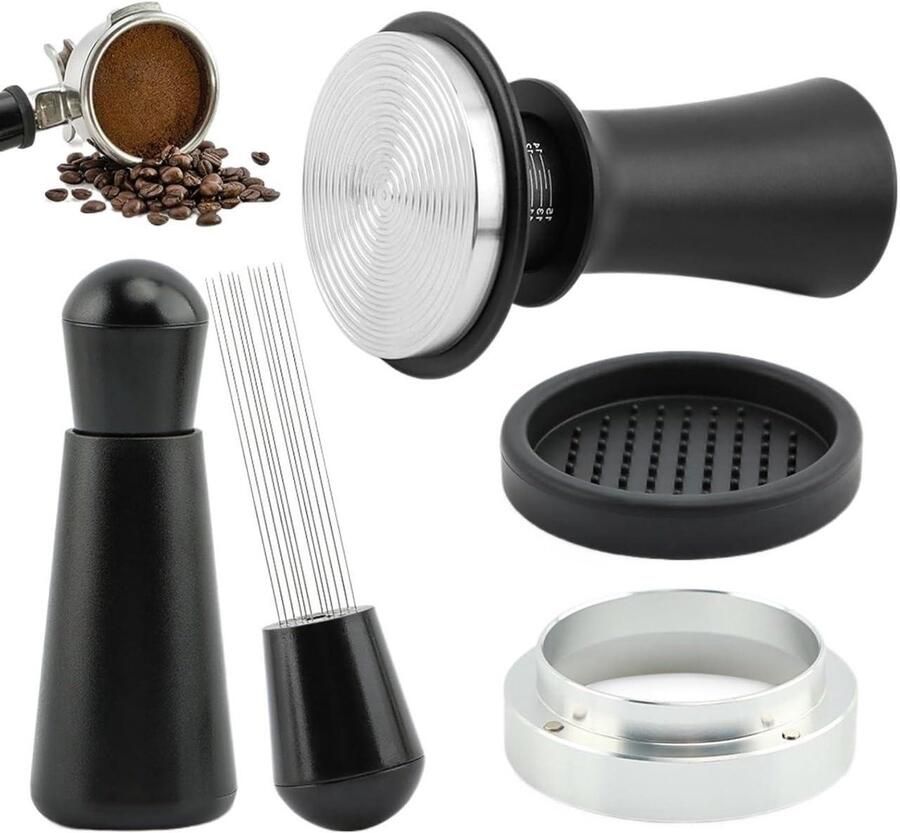 Espresso Sabotage Set Barista Tools Perfecte Espresso Maken Gekalibreerde Kracht 51 53 58 Mm Zwart