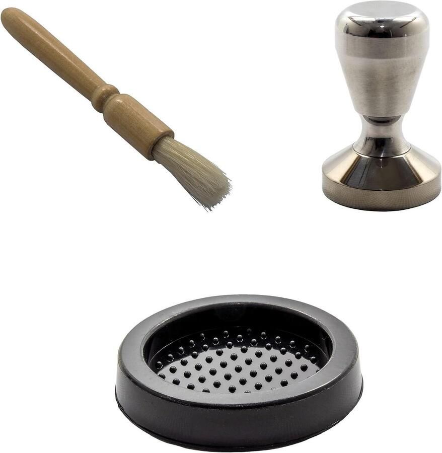 Espresso Set Koffie Barista Tamper Koffie Bereiden Met Stempelmat 51 mm Diameter Zilver