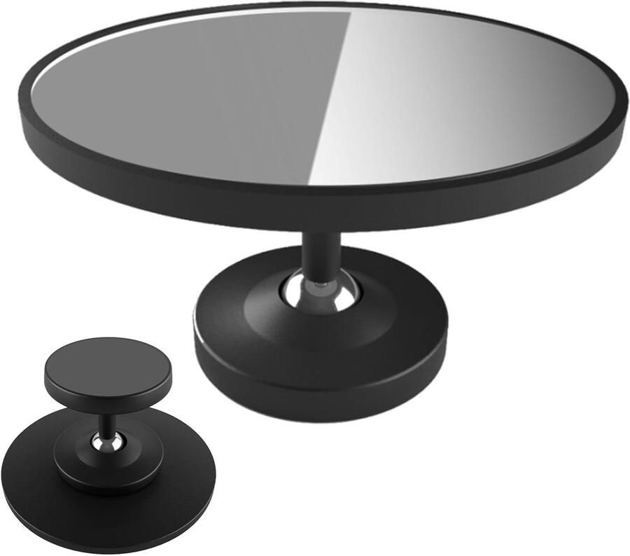 Espresso Spiegel Koffie Lens Koffie Maken Magnetische Bevestiging 6.5 x 4 cm Zilver