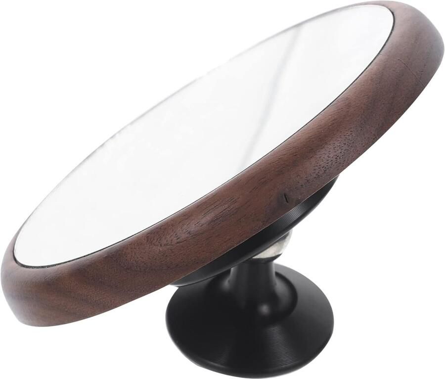 Espresso Spiegel Koffie Spiegel Espresso Zetten 360 Graden Draaibaar 8 cm Bruin