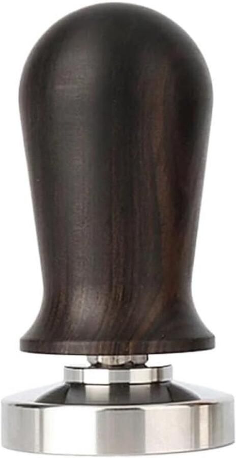 Espresso Stamper Koffie Hamer Consistente Espresso Veerbelast Ontwerp 51 mm Zwart